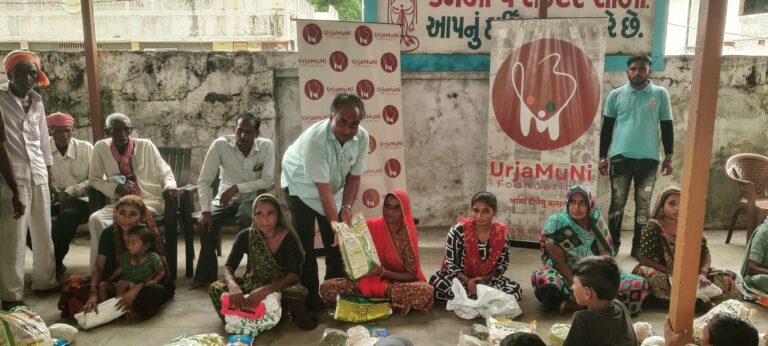 Supporting Flood-Affected Families in Kamla, Nadiad with Food Supplies