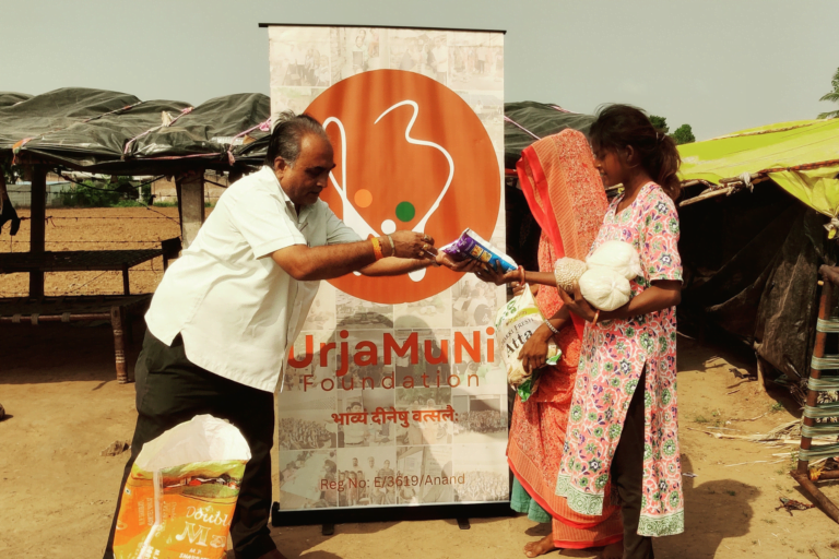 UrjaMuNi Foundation: Assisting the Needy in Sarsa Slums with Food and Essentials