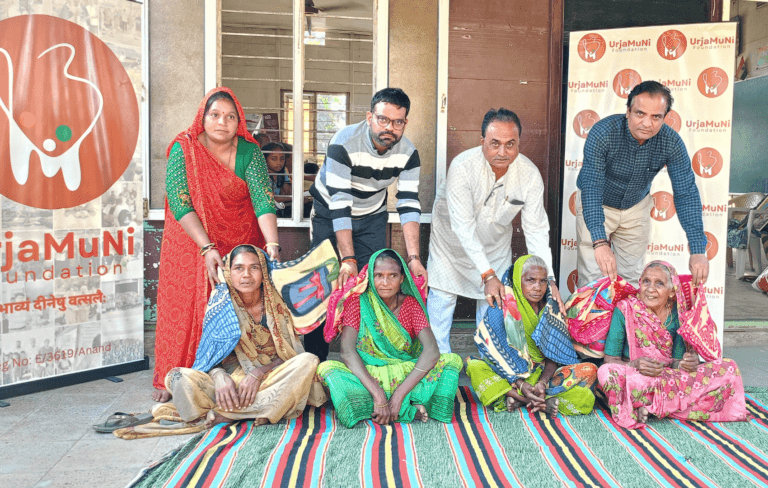 Warm Blanket Distribution Program by UrjaMuNi Foundation at Gabapura Rasnol