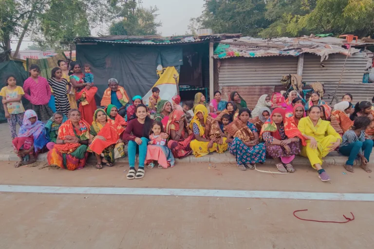 Distributes Blankets to Widows and Elderly in Borasad Chokdi, Anand