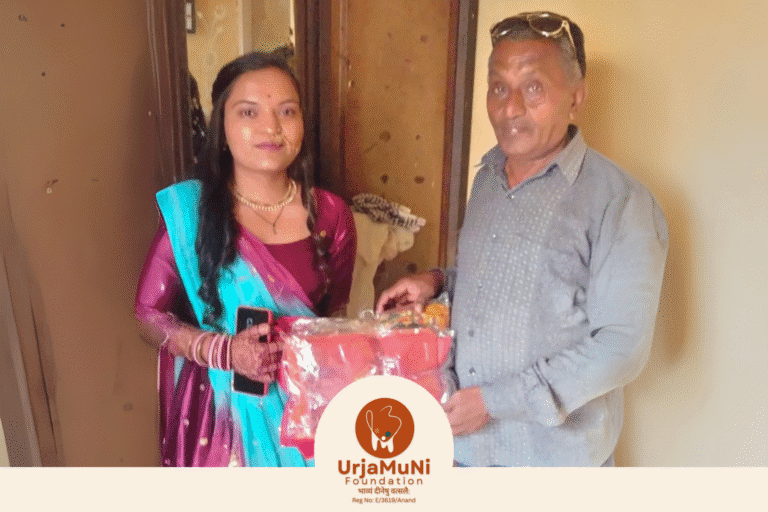 सारसा गांव की बेटी के विवाह अवसर पर ऊर्जामुनि फाउंडेशन की स्नेहभरी सौगात