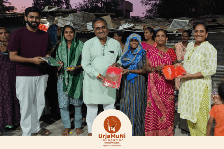 ऊर्जामुनि फाउंडेशन, बेडवा द्वारा विधवाओं और ज़रूरतमंदों को खाद्य सामग्री की किट वितरित की गई।