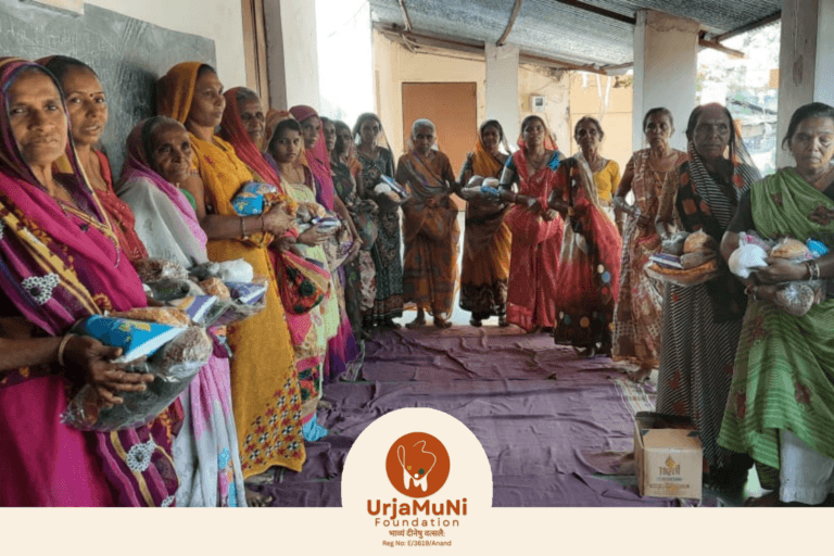 रावपुरा में विधवा एवं निराश्रित महिलाओं के लिए आवश्यक राशन और साड़ी/चणिया वितरण कार्यक्रम