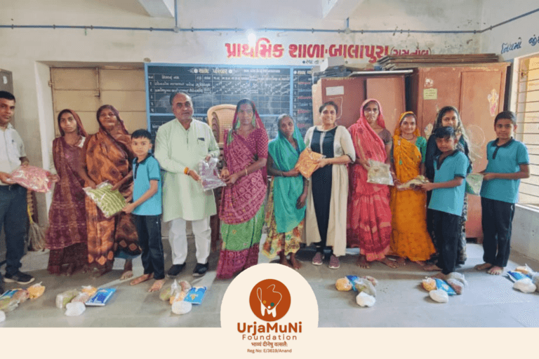 बालापुरा में विधवा एवं निराश्रित महिलाओं के लिए राशन और साड़ी/चणिया वितरण कार्यक्रम