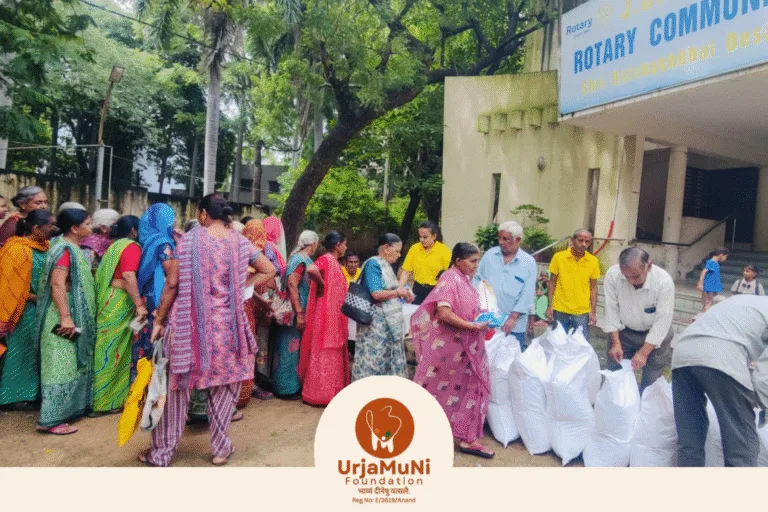 विधवा, निराश्रित एवं एच.आई.वी. पीड़ित बहनों के लिए ऊर्जामुनि फाउंडेशन की करुणामयी सेवा