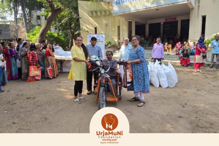 ऊर्जामुनि फाउंडेशन द्वारा 120 विधवा बहनों को अन्न किट एवं कंबल वितरण – स्नेह, सहारा और सम्मान की सेवा